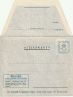 Schweden - Militärbrev - Militaires