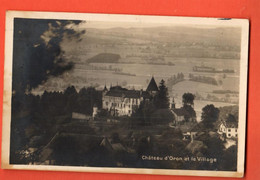 ZQG-04 Broye Château D'Oron Et Le Village.Circulé. Perrochet-Matile 4004 - Oron