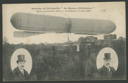 Rentrée Du Dirigeable De Marcay-Klüjtmans Après Sa Première Sortie - Courbevoie 14 Mars 1908 - Voir Scans - Airships