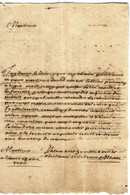 LETTRE 1706 Par Mr MIELLE Lieu ??=> Mr MAILLY Conseil Du Roy  Seigneur à Château Renaud à CHALON Saône Et Loire - Historical Documents