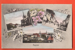 ZQG-23 RARE Fantaisie Payerne Broye Multivues Cachet 1912 - Payerne