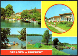 F8094 - TOP Strasen Priepert Bungalowsiedlung VEB Schiffswerft Rechlin Zeltplatz - Bild Und Heimat Reichenbach - Neustrelitz