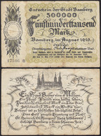 Bamberg 500.000 Mark Banknote 1923 Notgeld Starnote  (13838 - Unclassified