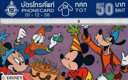 7549 Télécarte Collection Mickey, Minnie Donald, Dingo  ( Recto Verso)  ( BD Disney )  Carte Téléphonique Thaïlande - Disney