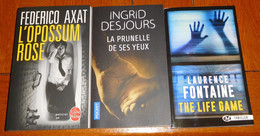 Lot N°11 De 3 Thrillers - Lots De Plusieurs Livres