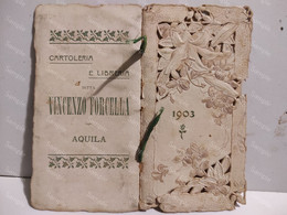 Italy Italia Calendar Abruzzo Aquila CARTOLERIA E LIBRERIA VINCENZO FORCELLA 1903 - Small : 1901-20