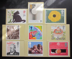 1995 THE COMPLETE YEAR SET OF COMMEMORATIVE P.H.Q. CARDS UNUSED. ISSUE Nos. 167 To 175 (B) #01195 - PHQ Cards