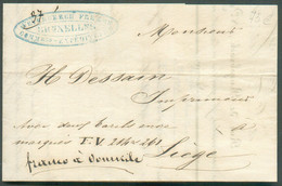 LAC De BRUXELLES Le 18 Septembre 1842 Facture à Mr. Dessain Expédiées En Lettre De Voiture (cachet D'expéditeur Commissi - 1830-1849 (Independent Belgium)
