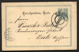 Postkarte P130 EGER Cheb - Zeitz 1904 - Postwaardestukken