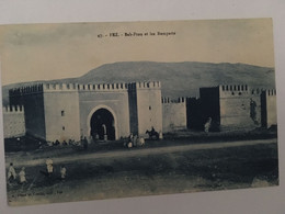 Cpa écrite En 1926, Maroc, FEZ Bab-Ftou Et Les Remparts, éd Pleux Et Truchi - Fez (Fès)