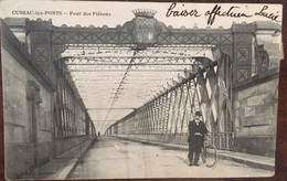 Cpa écrite En 1904, 33 CUBZAC-LES-PONTS . Le Pont Des Piétons Et  Cycliste , éd  Artigue, - Cubzac-les-Ponts