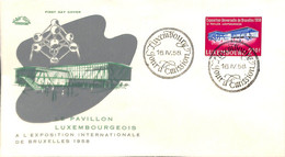 [902049]TB//-Luxembourg  -  1958 Expositions Internationales - FDC
