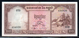 659-Cambodge 20 Riels 1972-434 Sig.12 - Cambodia