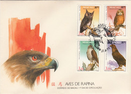 Macau, Macao, FDC, Aves De Rapina, 1993, - FDC