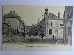 CPA (77) Seine Et Marne - MONTEREAU - La Grande Rue Et La Poste - Montereau