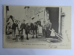 CPA (79) Deux Sèvres - MELLE ? Carte Photo En Poitou - Devant L'atelier Du Maréchal - Maréchal Ferrant - Melle