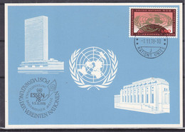 Nations Unies - Genève - Carte Postale De 1978 - Oblit Genève - Cachet Briefmarken Messe à Essen - Covers & Documents