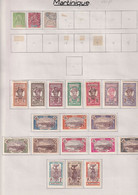 Martinique - Collection Vendue Page Par Page - Neuf * Avec Charnière / Oblitérés - TB - Unused Stamps