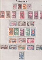 Martinique - Collection Vendue Page Par Page - Neuf * Avec Charnière - TB - Unused Stamps