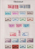 Martinique - Collection Vendue Page Par Page - Neuf * Avec Charnière - TB - Unused Stamps