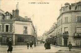 Alençon * La Rue Du Pont Neuf * Café Billard - Alencon