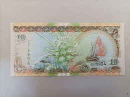 Billete De Maldivas 10 Rufiyaa, Año 2006, Uncirculated - Maldives