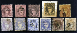 España Nº 102/4, 106/7, 109, 113, 107 (*). Año 1870 - Used Stamps