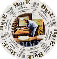 ETIQUETTE FROMAGE GRAND BRIE -  BRIE DE FRANCE CREMEUX -  Fab En PICARDIE  F 02.558.02 - Cheese