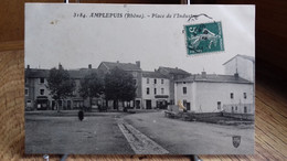 CPA  - AMPLEPUIS  - Place De L'industrie .(1908) Animée ,  .(S23-22) - Amplepuis