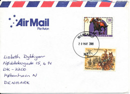 New Zealand Air Mail Cover Sent To Denmark Wanganui 20-5-2009 - Poste Aérienne