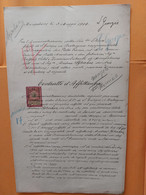 DOC12/1  -  MONFALCONE  3 MAGGIO 1904  /  " CONTRATTO DI AFFITTANZA " - Oostenrijk