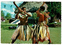 Ref 1550 - 1975 Ethnic Fiji Postcard - 15c Airmail Rate To Sheffield UK - Figi