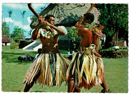 Ref 1550 - 1975 Ethnic Fiji Postcard - 15c Airmail Rate To Sheffield UK - Fidji