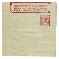 Ref 1550 - New Zealand - QV 1/2d Newspaper  Wrapper - Briefe U. Dokumente