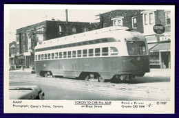 Ref 1551 -  Reproduction Postcard - Toronto Tram Car No 4643 On Bloor Street - Canada - Toronto