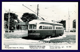 Ref 1551 -  Reproduction Postcard - Toronto Tram Car No 4328 At Kipling Loop - Canada - Toronto