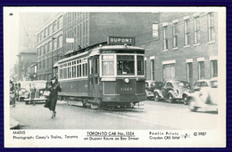 Ref 1551 -  Reproduction Postcard - Toronto Tram Car No 1324 (Dupont Route) - Canada - Toronto