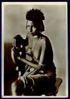 Ref 1552 - 1936 Real Photo Ethnic Postcard - Italy Italian Eritrea - Asmara Girl - Eritrea