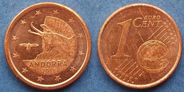 ANDORRA - 1 Euro Cent 2018 "Antelope And Eagle" KM# 520 - Edelweiss Coins - Andorre