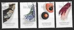 Islande 2017 N°1445/1448 Oblitérés Design Islandais - Used Stamps
