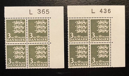 DENMARK 1969, 2 Marginal Blocks, MNH - Nuovi