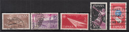 Espagne - PA  274 ° + PA 281 ° + Exp 32 ° + Exp 33 ° + Exp 37 ° - Eilbriefmarken