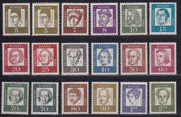 MiNr. 347ya - 362y  Deutschland Bundesrepublik Deutschland1961, 15. Juni/1965, 6. Juli. Freimarken - Postfrisch/**/MNH - Ungebraucht