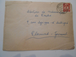 Sarre , Lettre De Holzweiler 1951 Pour Clermont-ferrand - Cartas & Documentos