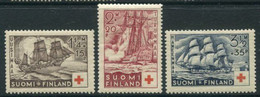 FINLAND 1937 Red Cross MNH / **..  Michel 199-201 - Ungebraucht