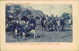 ZIMBABWE / RHODESIA - MISSIONARY & AGRICULTURE - DEPARTURE FOR THE FIELDS - ITALIAN CATHOLIC MISSION - 1910s (11231) - Zimbabwe