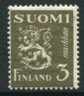 FINLAND 1930 Lion Definitive 3 M.  LHM / *.  Michel 154 - Nuevos
