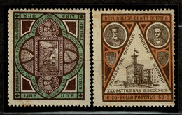 San Marino, 1894, # Y24/5, MH - Unused Stamps