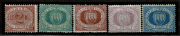 San Marino, 1895/9, # 26/30, MH - Neufs