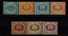 San Marino, 1877/90, # 1/7, MH - Neufs